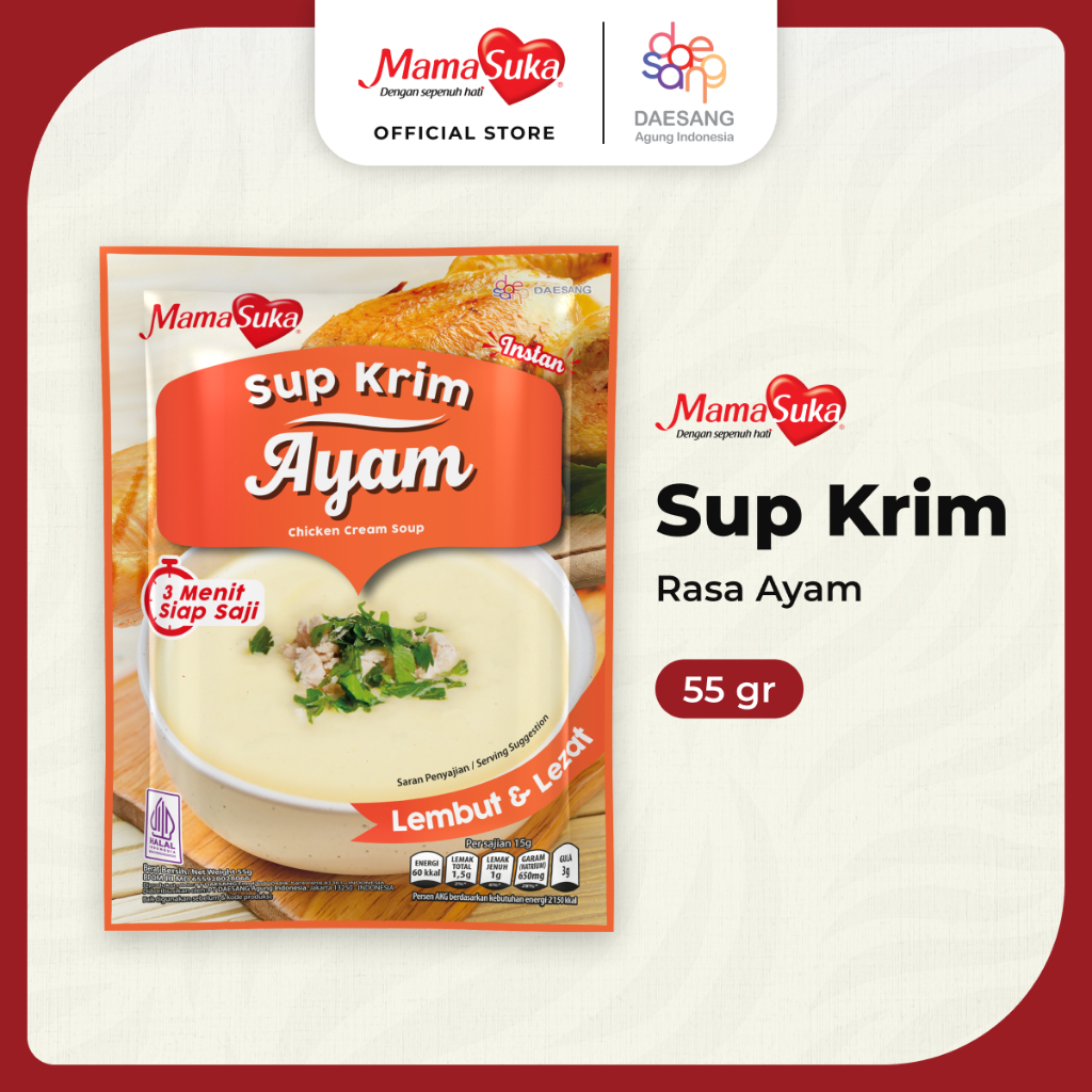 Mama Suka Sup Krim Ayam(Pak) 55Gr(X48Ea)