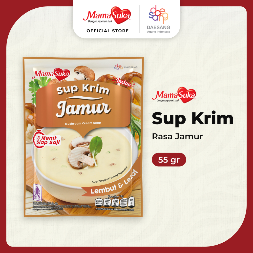 Mama Suka Sup Krim Jamur(Pak) 55Gr(X48Ea)