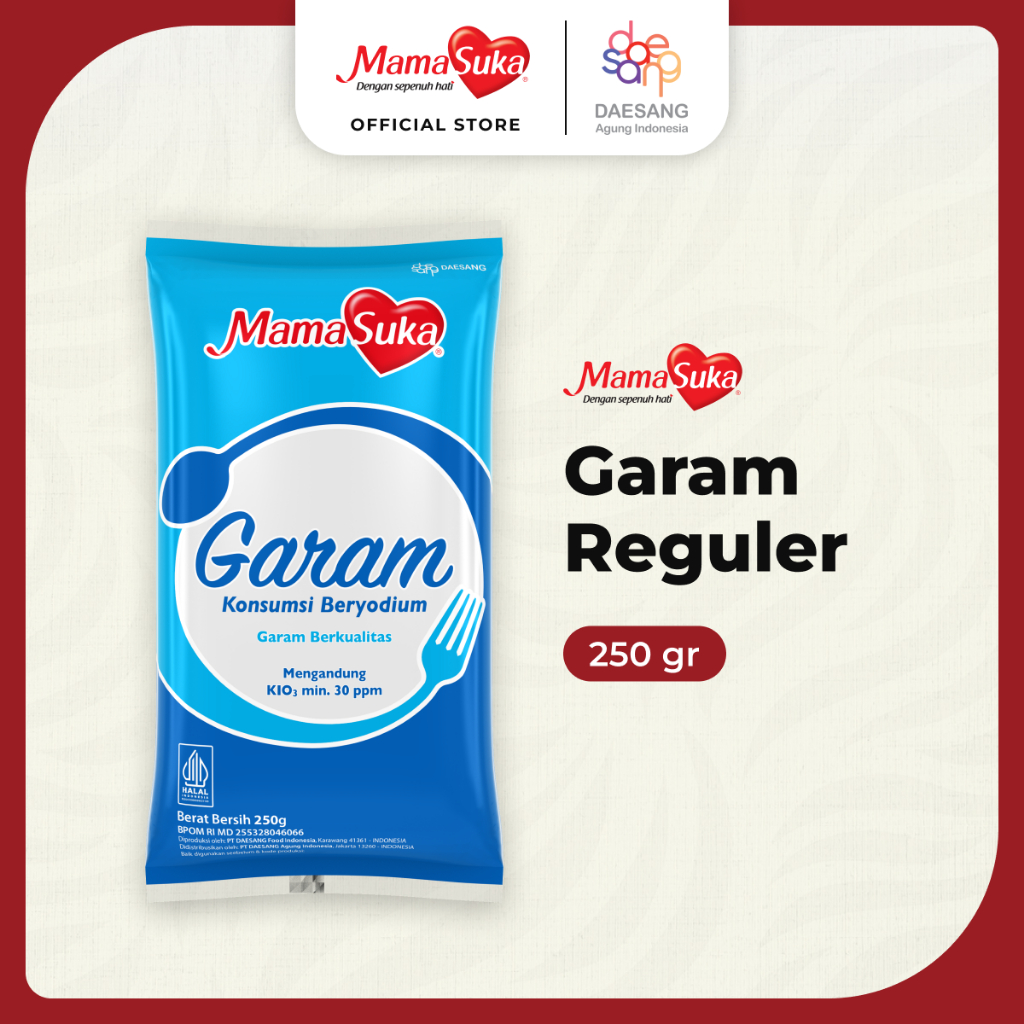 Mama Suka Garam Reguler250Gr(X48Ea)