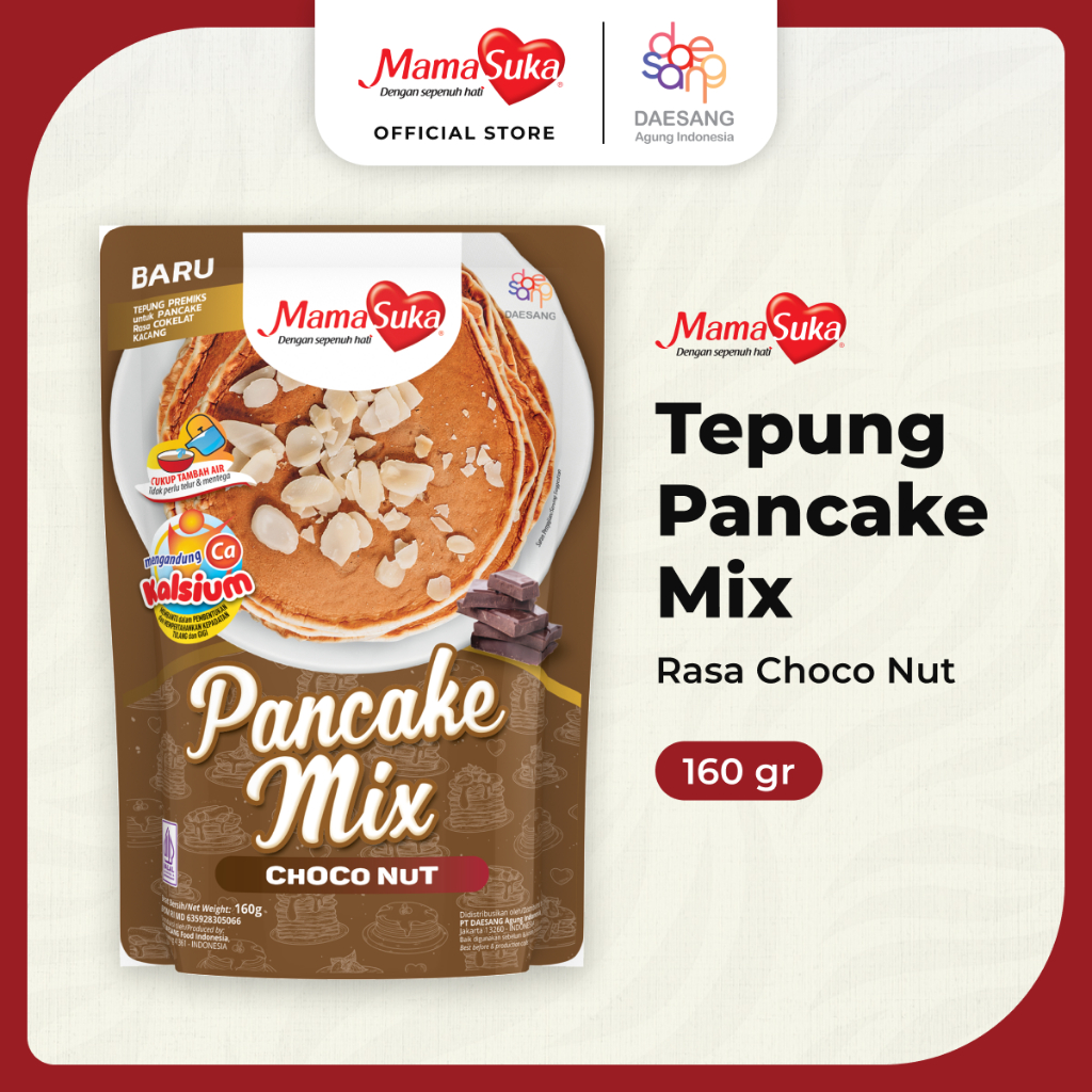 Mama Suka Pancake Mix Choconut 160Gr (X24Ea)