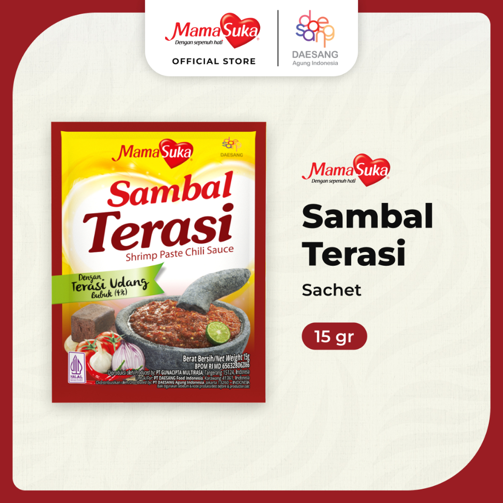 Mama Suka Sambal Terasi Sch 15Gr (X300Ea)