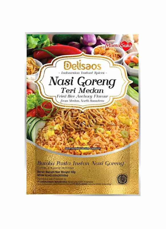 Delisaos Bumbu Pasta Instan Nasi Goreng Teri Medan 50GR