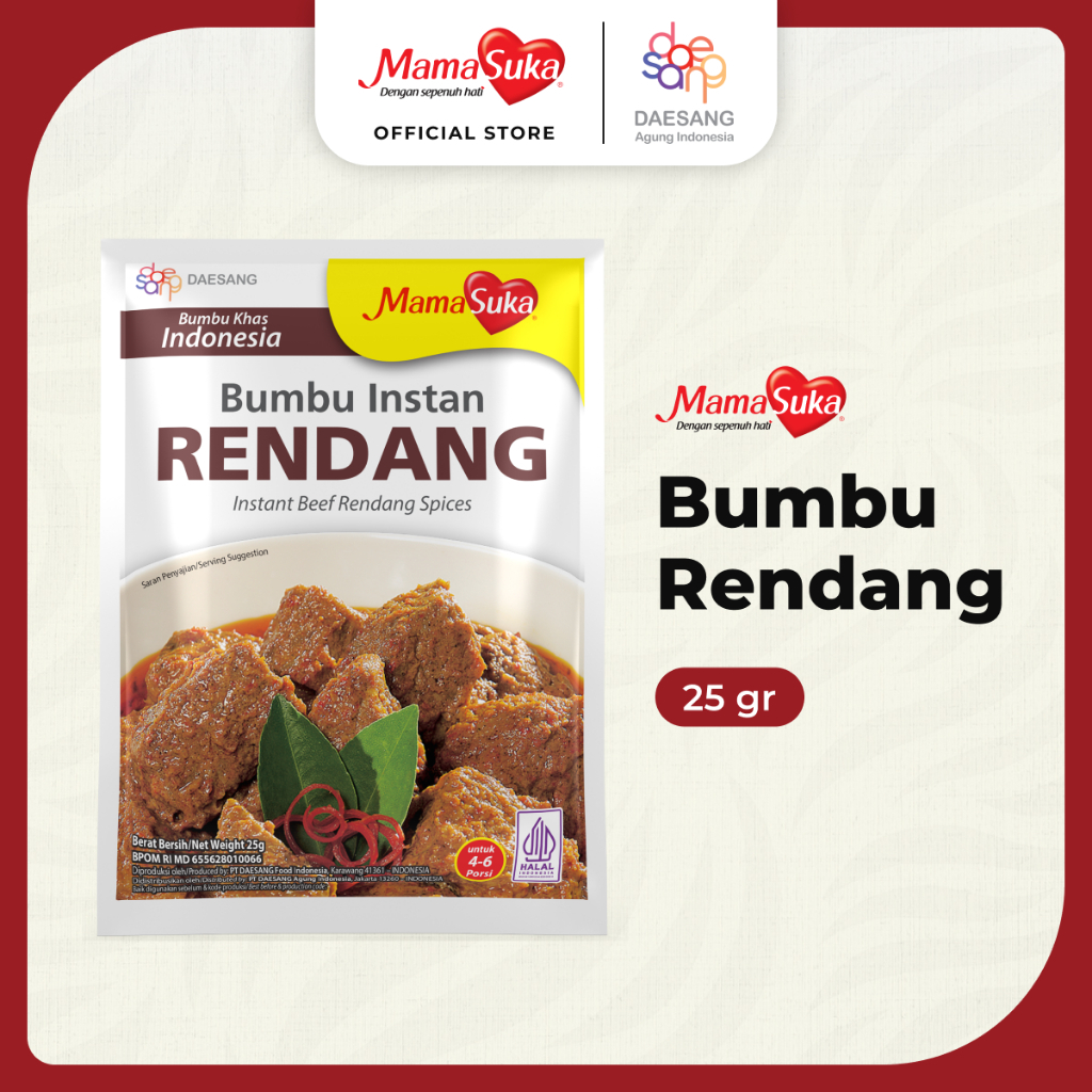 Mama Suka Bb Rendang(Pak) 25Gr(X240Ea)