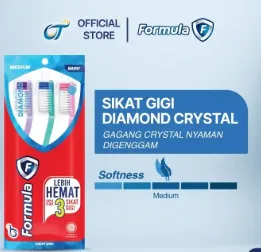 Formula Sikat Gigi Diamond Crystal 3PCS