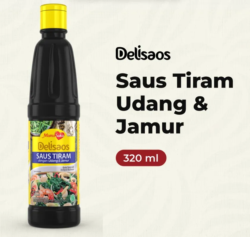 Delisaos Saus Tiram Dengan Udang & Jamur 320GR