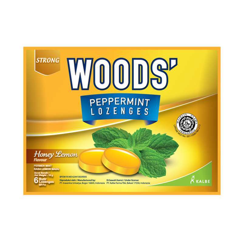 Wood's Peppermint Honey Lemon Flavour 15GR
