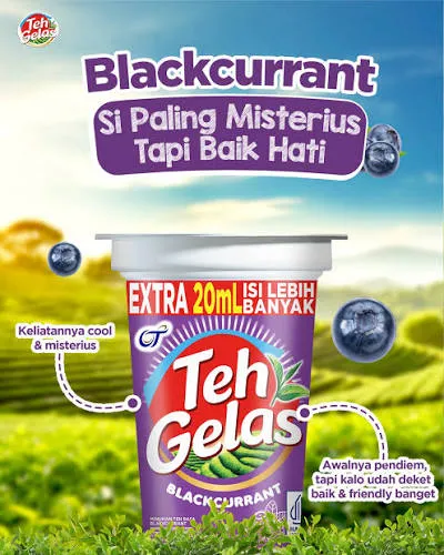 Teh Gelas Blackcurrant Cup 180ML