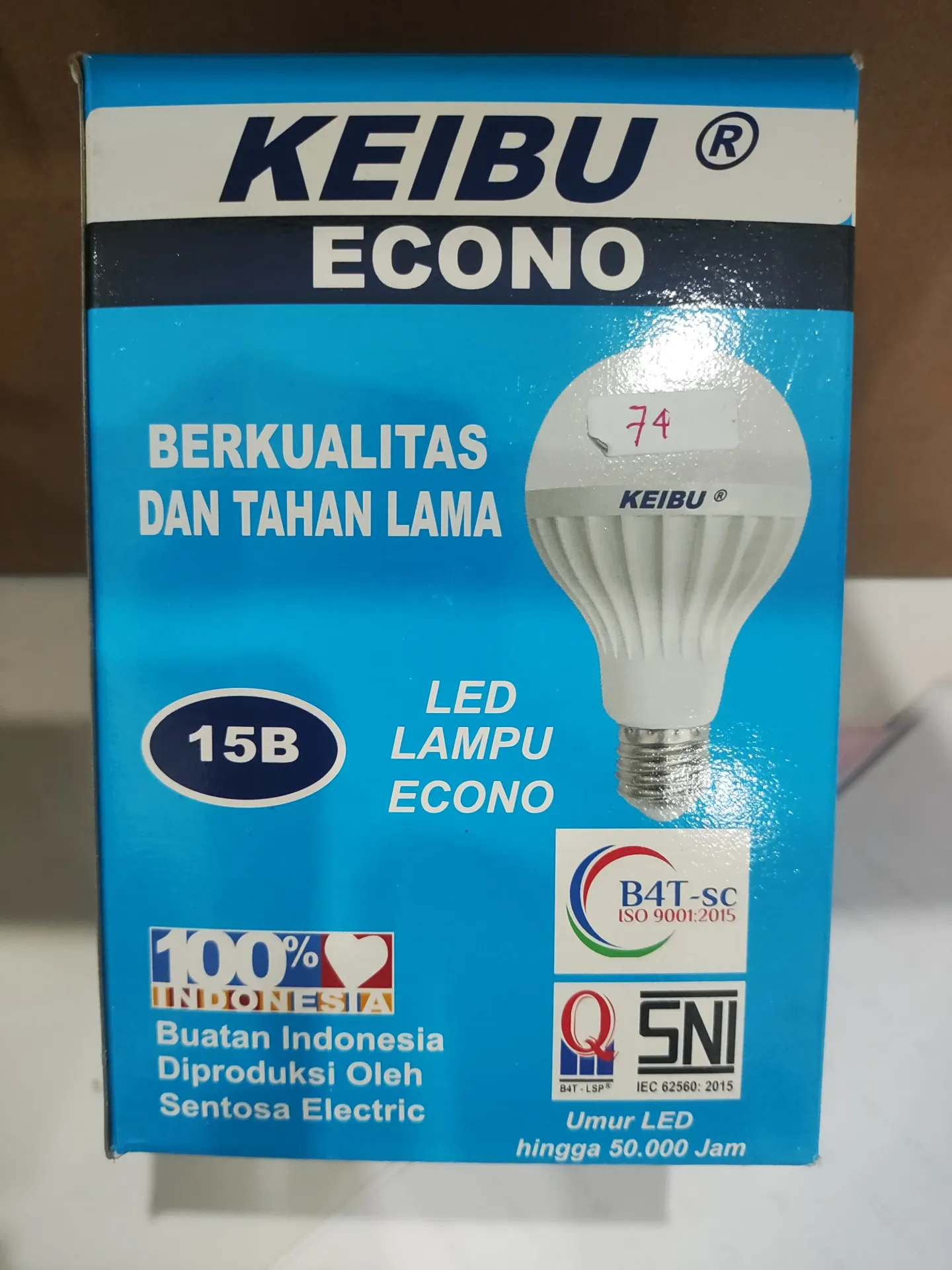 Keibu Econo Led 15W Putih / Kuning