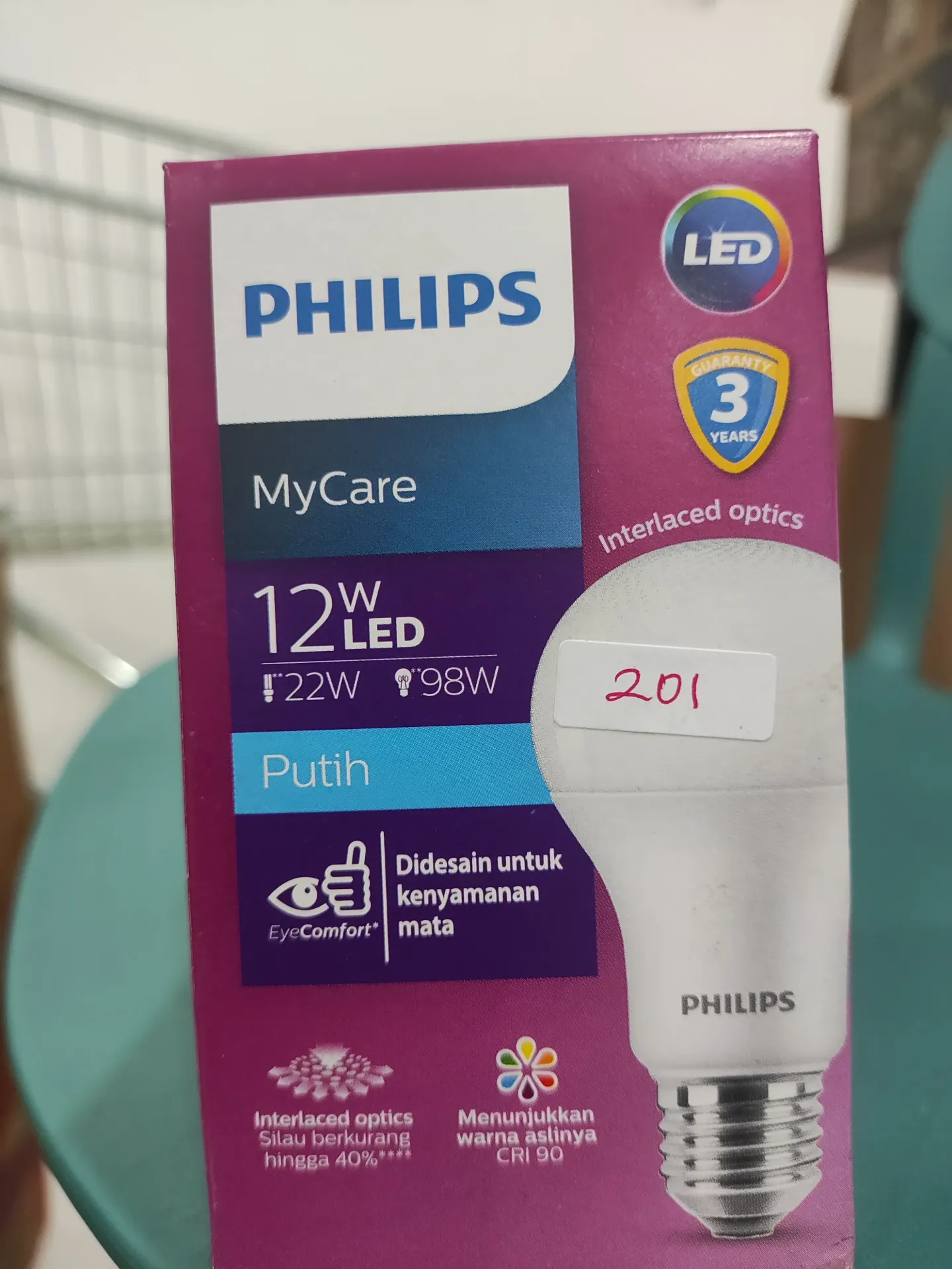 Philips Led My Care Putih LT 12W