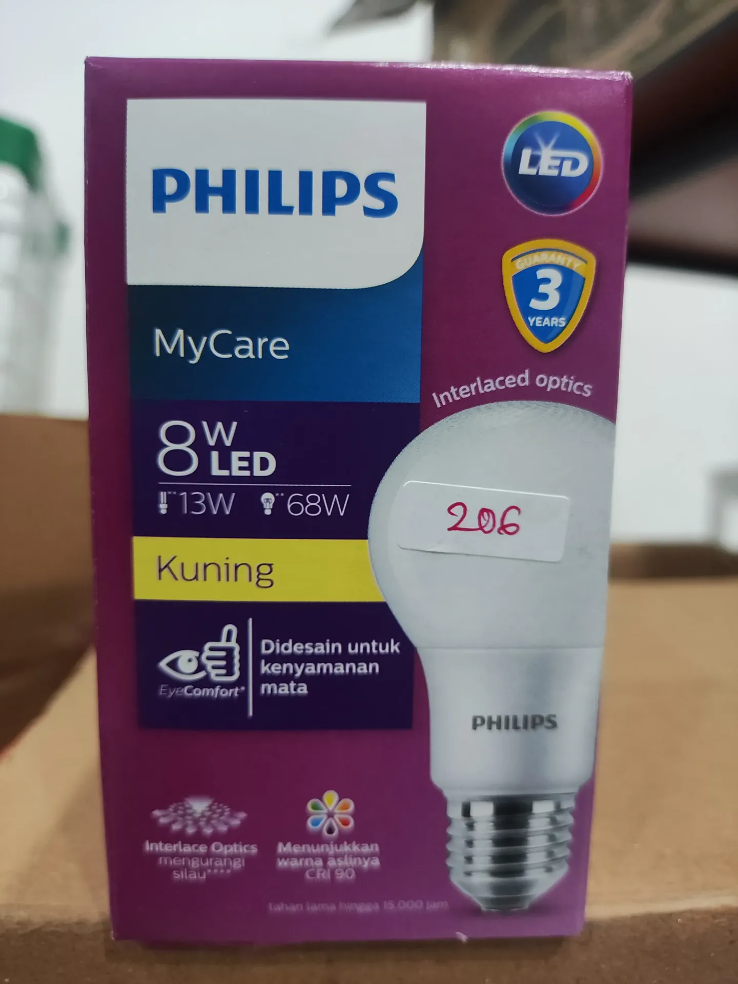 Philips Led My Care Kuning 8W