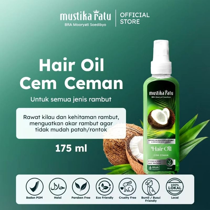 Mustika Ratu Hair Oil Cem Ceman 175ML