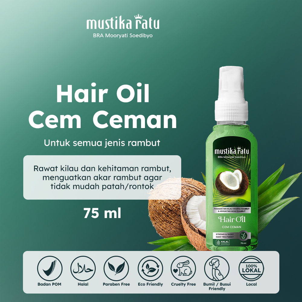 Mustika Ratu Hair Oil Cem Ceman 75ML