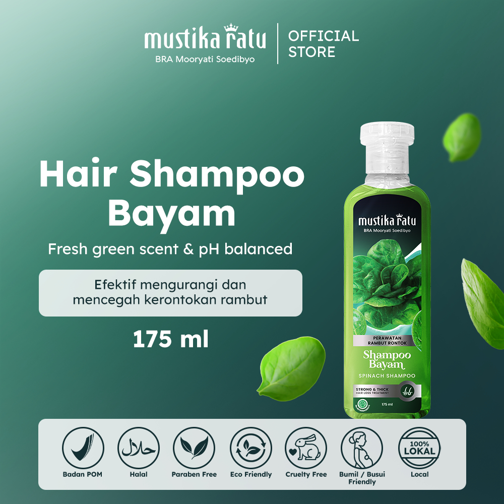 Mustika Ratu Shampoo Bayam 175ML