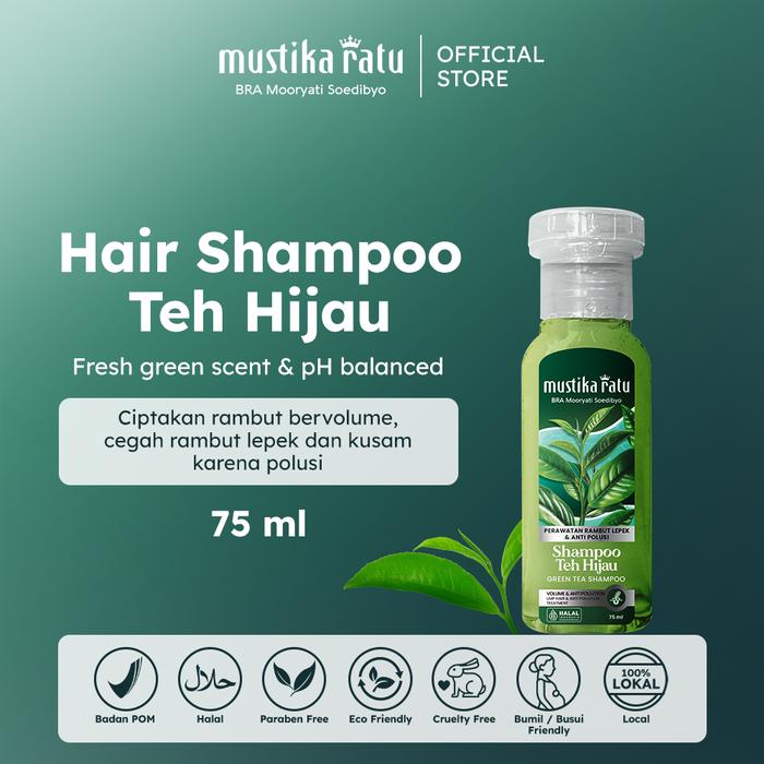 Mustika Ratu Shampoo Teh Hijau 75ML