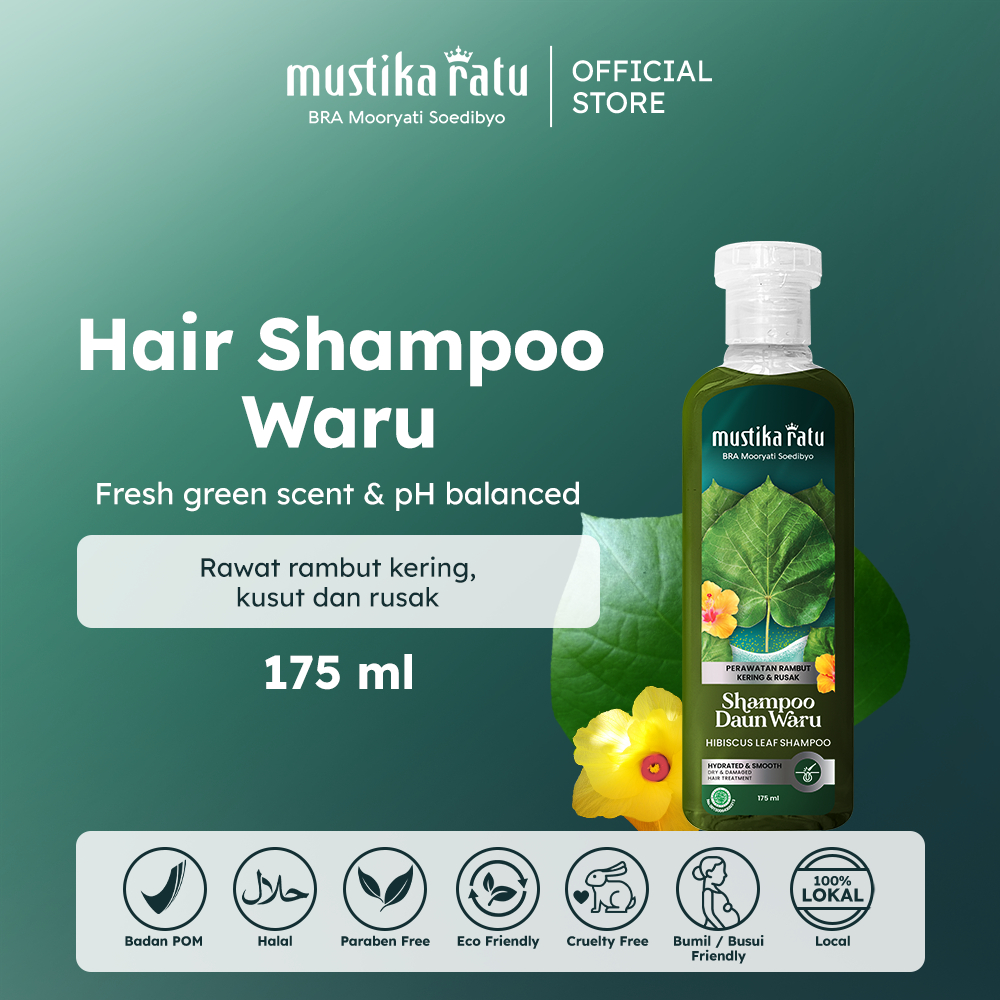 Mustika Ratu Shampoo Daun Waru 175ML