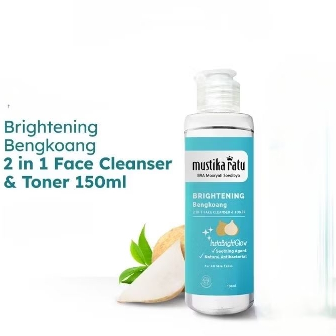 Mustika Ratu 2in1 Face Cleanser & Toner Brightening Bengkoang 150ML
