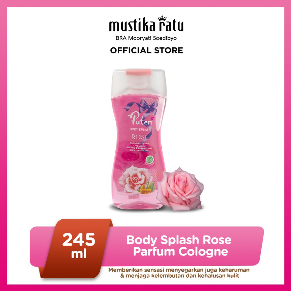 Mustika Ratu Body Splash Rose 245ML