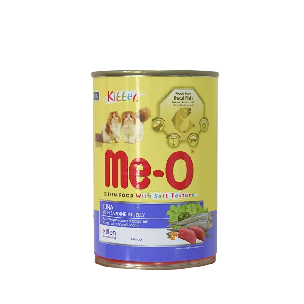 Me-o Kitten Tuna With Sardine Jelly Can 400GR