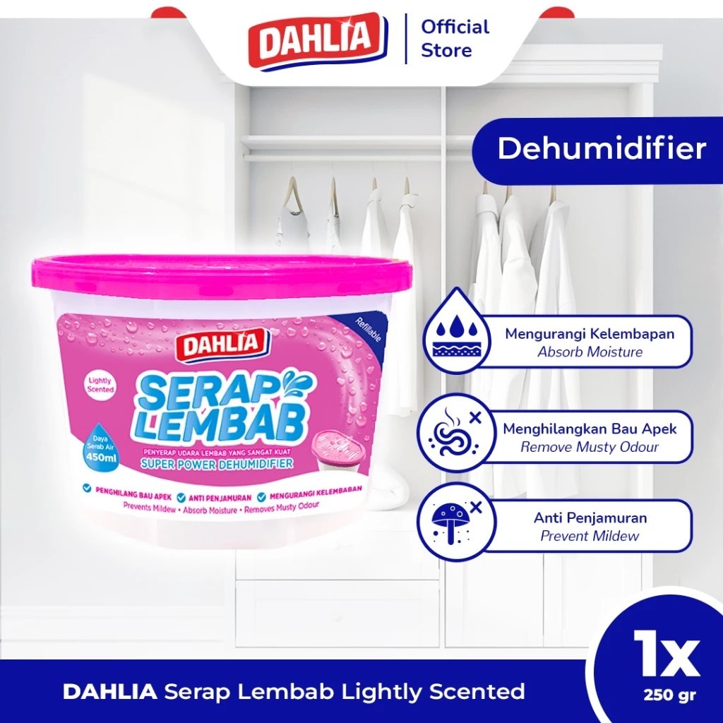 Dahlia Serap Lembab Lightly Scented 250GR