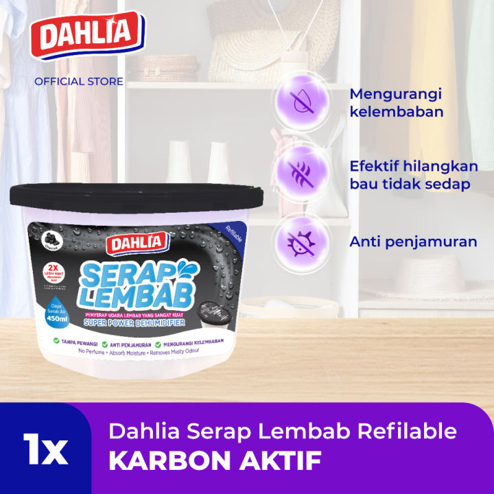 Dahlia Serap Lembab Charcoal 250GR