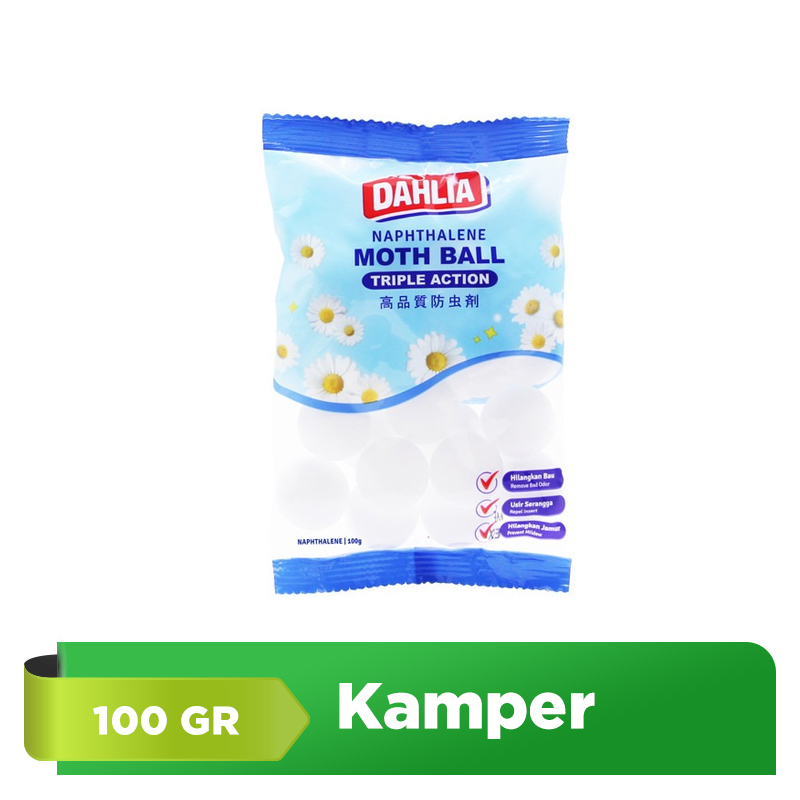 Dahlia Kamper Lemari Putih 100GR