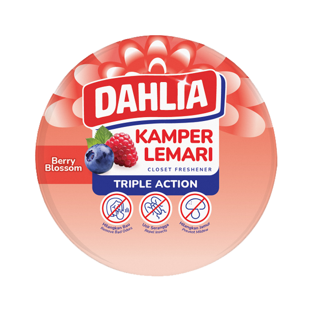 Dahlia Kamper Lemari Berry Blossom Refill 80GR