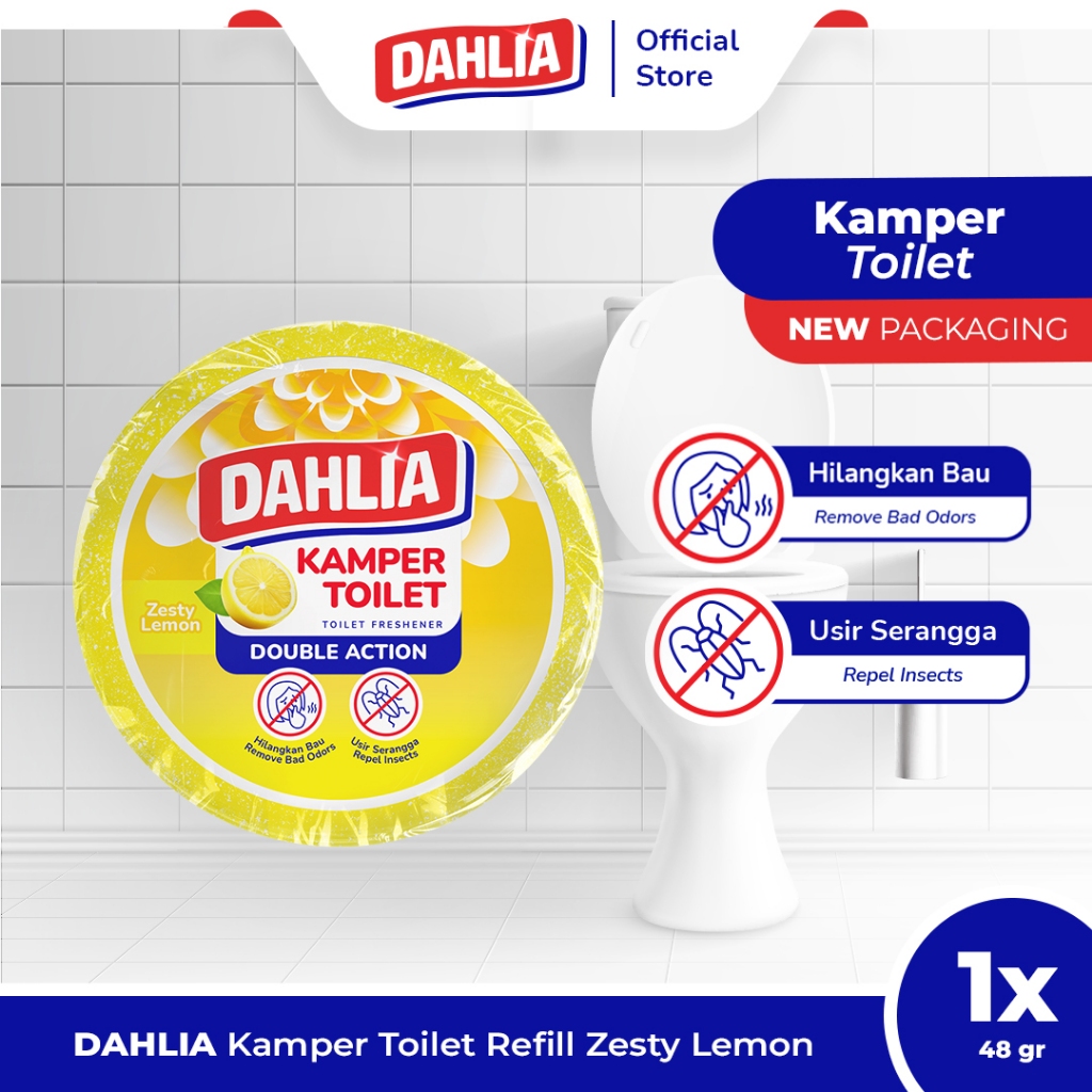Dahlia Kamper Toilet Zesty Lemon Refill 48GR