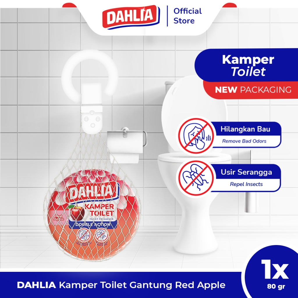 Dahlia Kamper Toilet Red Apple Gtg 80GR