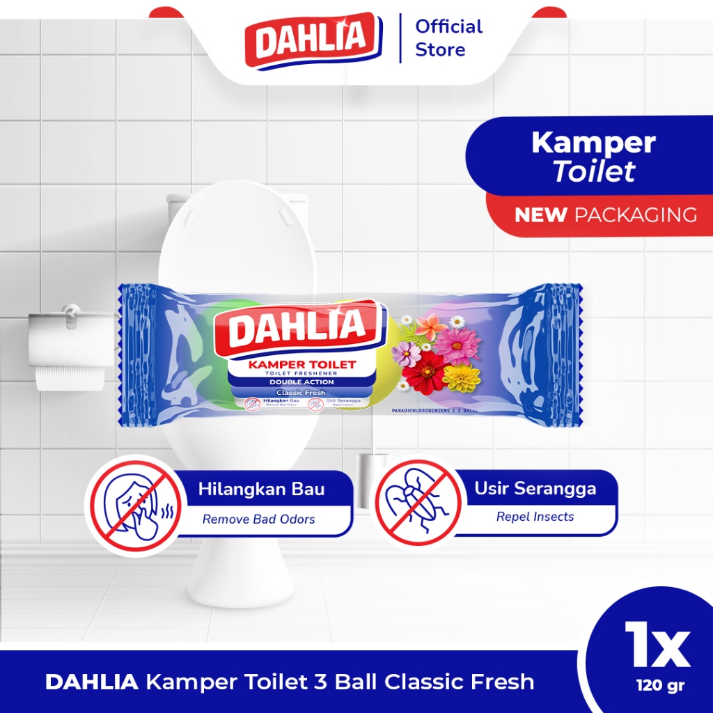 Dahlia Kamper Toilet Classic Fresh 3 Ball 120GR