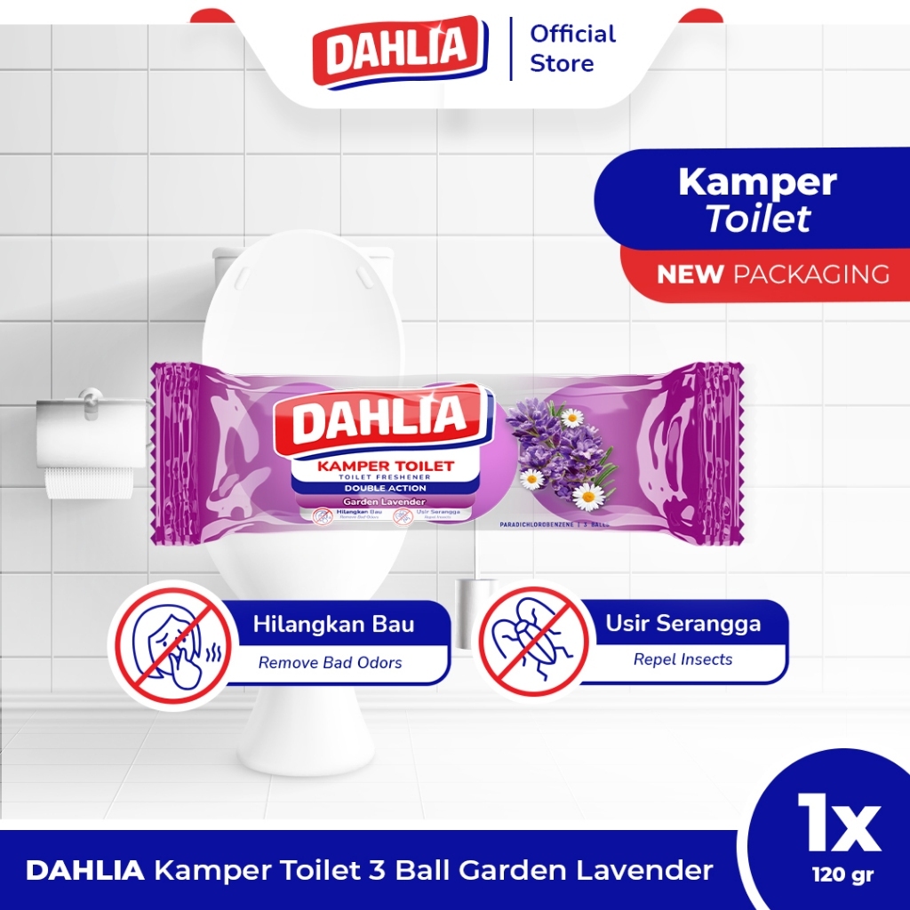 Dahlia Kamper Toilet Garden Lavender 3 Ball 120GR