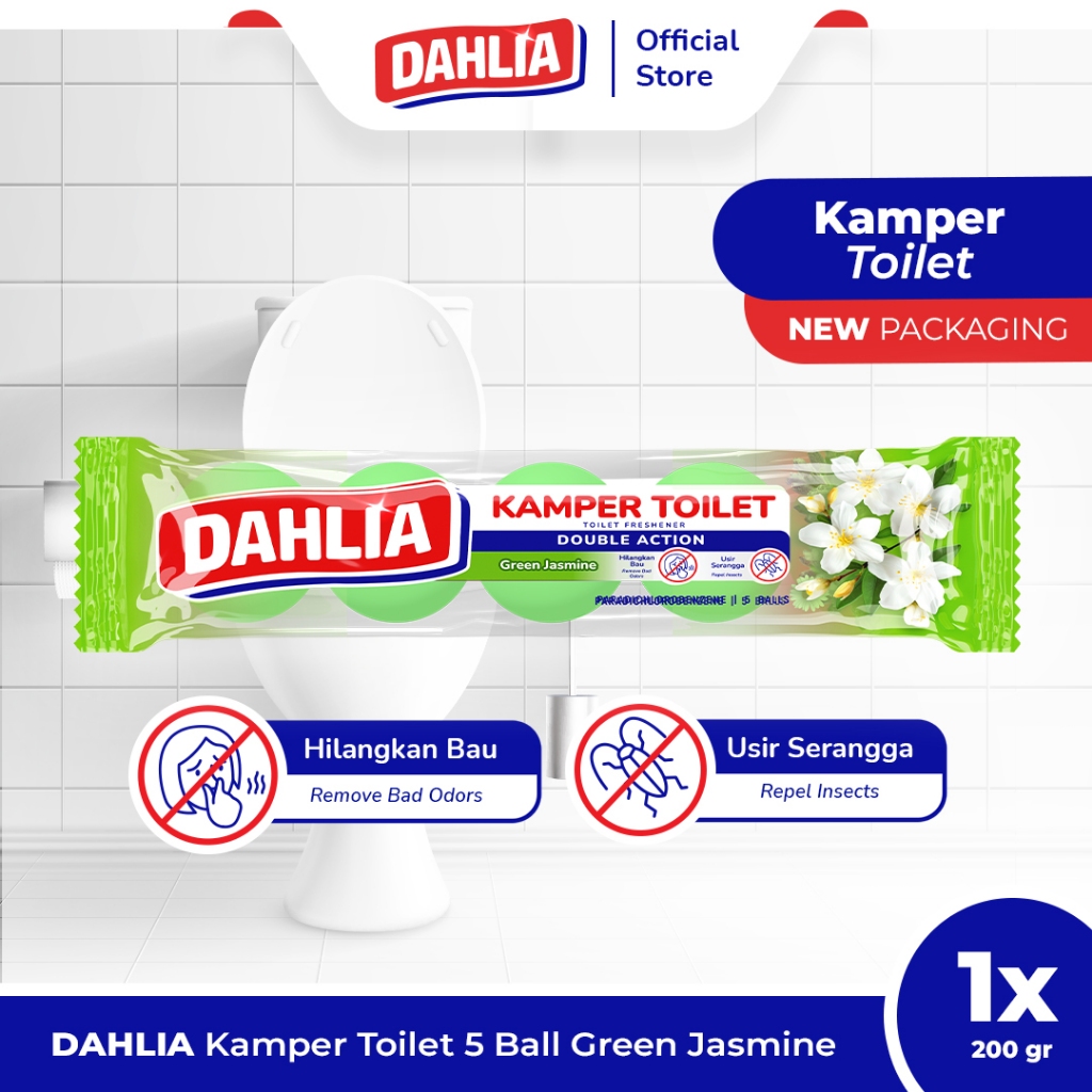 Dahlia Kamper Toilet Green Jasmine 5 Ball 200GR