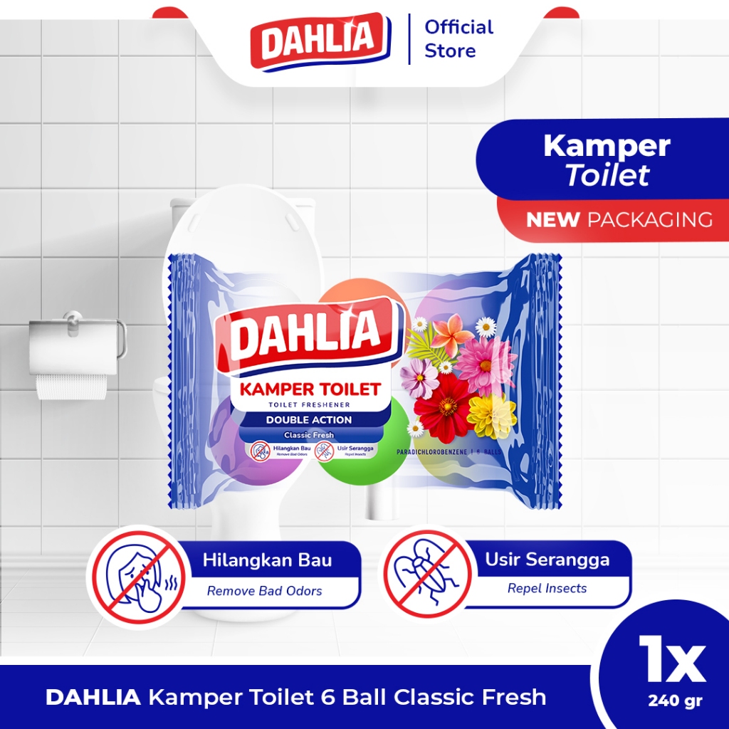 Dahlia Kamper Toilet Classic Fresh 6 Ball 240GR