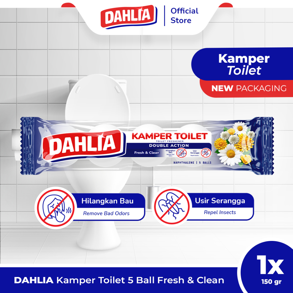 Dahlia Kamper Toilet Fresh & Clean 5 Ball 150GR