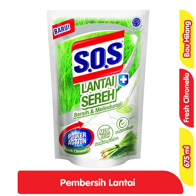 SOS Lantai Sereh Fresh Citronelia 675ML