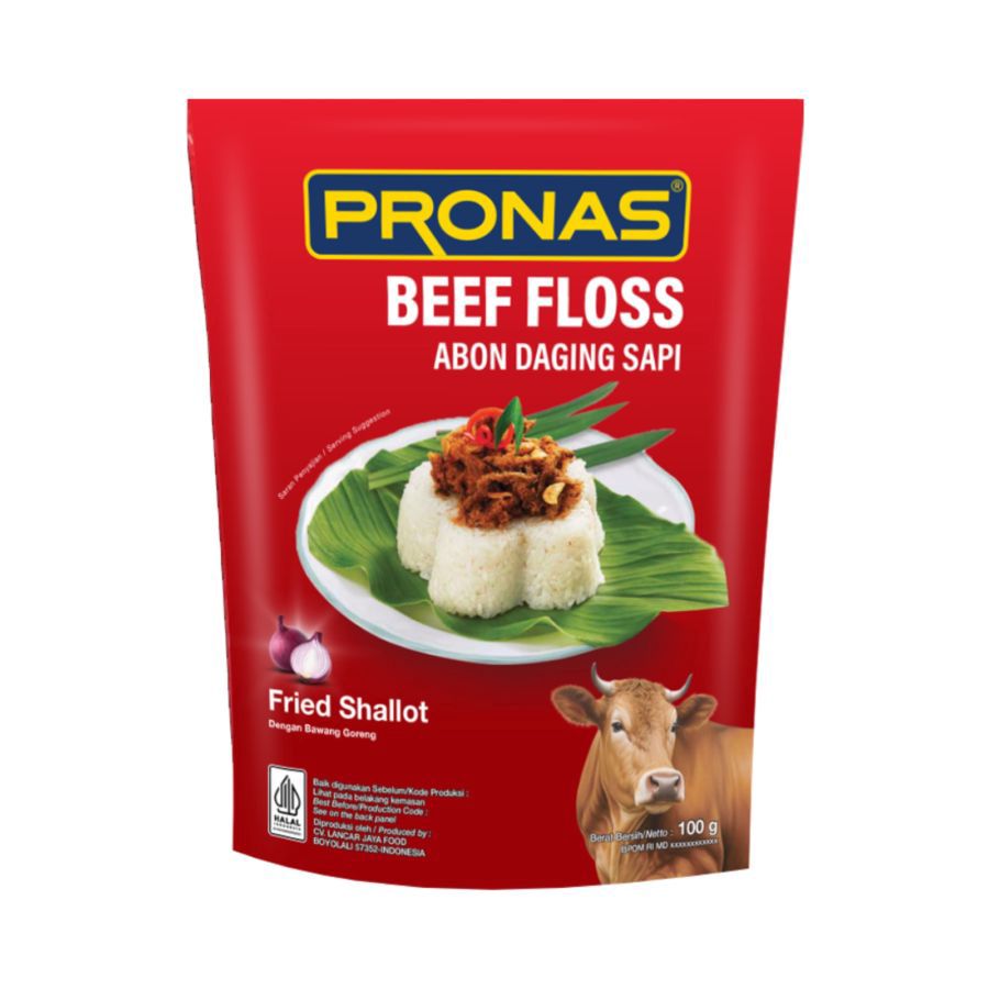 Pronas Abon Daging Sapi Bawang Goreng 100GR