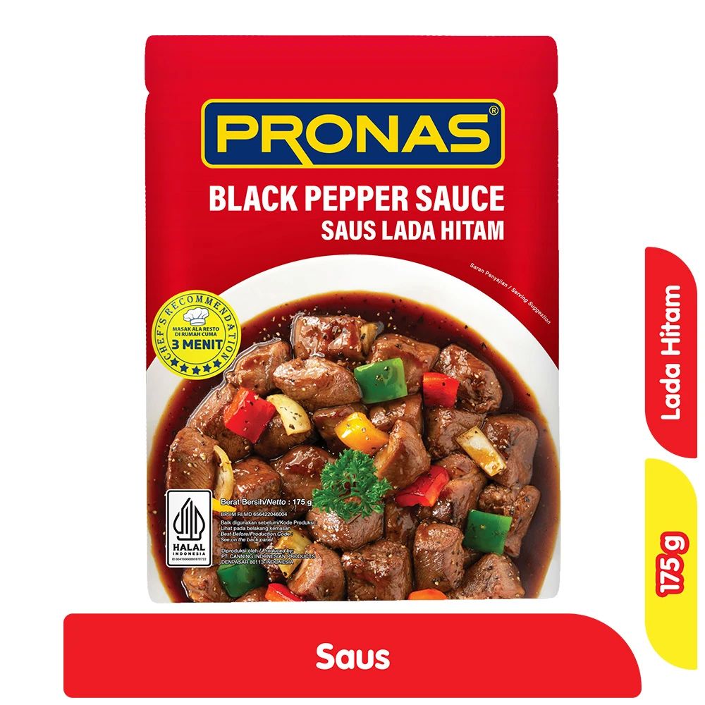 Pronas Saus Lada Hitam 175GR
