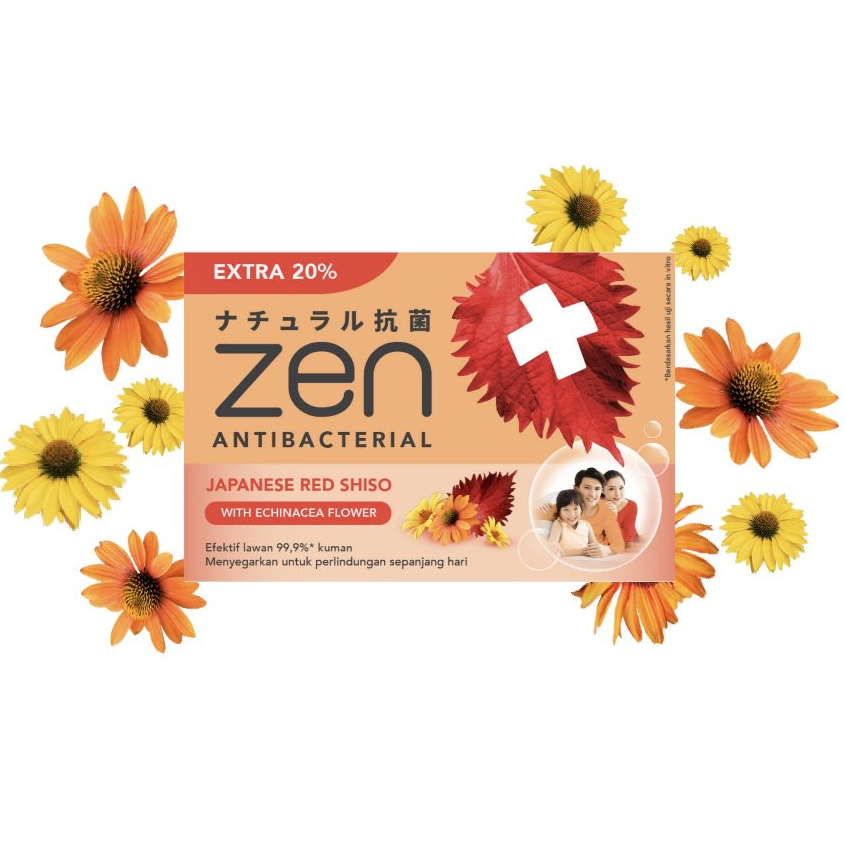 Zen Shiso Bar Soap Echinacea Flower 3X70GR