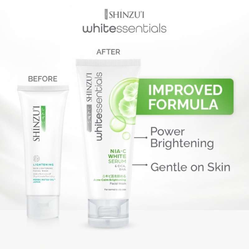 Shinzu'i Facial Wash Brightening Snow Mushroom 80ML