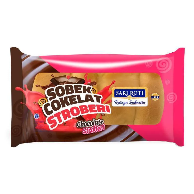 Sari Roti Sobek Coklat-Strawberry