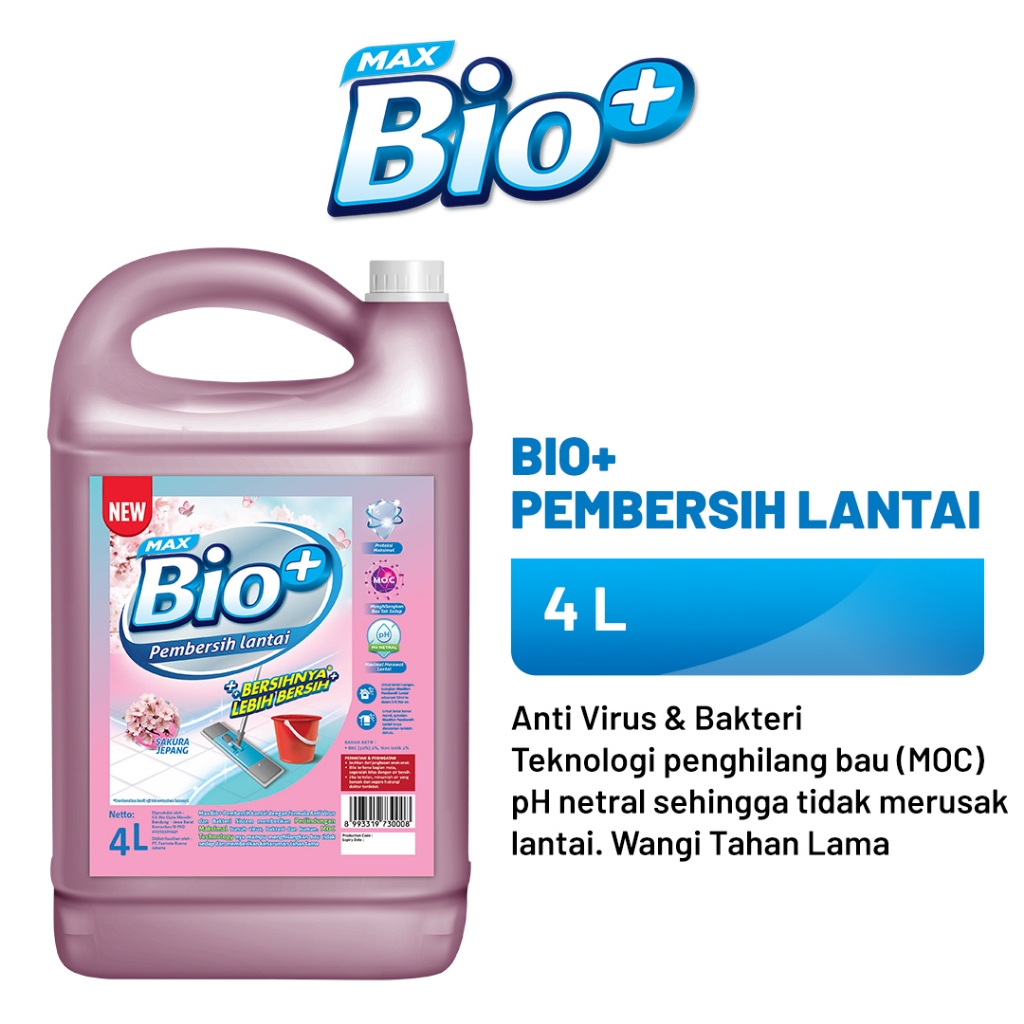 Max Bio + Pembersih Lantai Sakura Jepang 4L