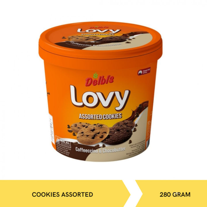 Delbis Lovy Cookies Coffeeccino & Chocobutter 280GR