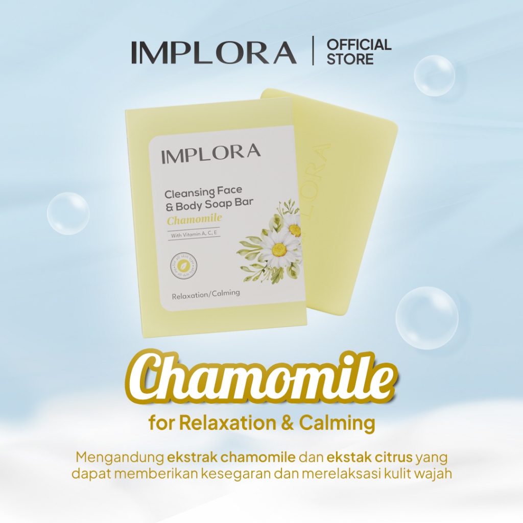 Implora Cleansing Face & Body Bar Chamomile 60GR