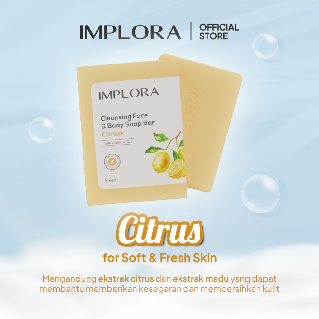 Implora Cleansing Face & Body Bar Citrus 60GR