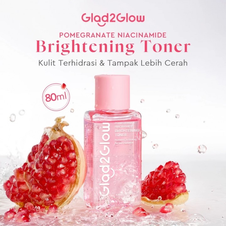 Glad2Glow Niacinamide Brightening Toner 80ML