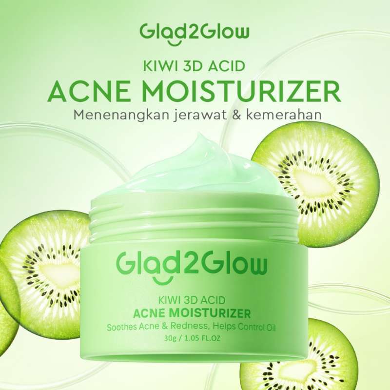 Glad2Glow Kiwi 3D Acid Acne Moisturizer 30GR