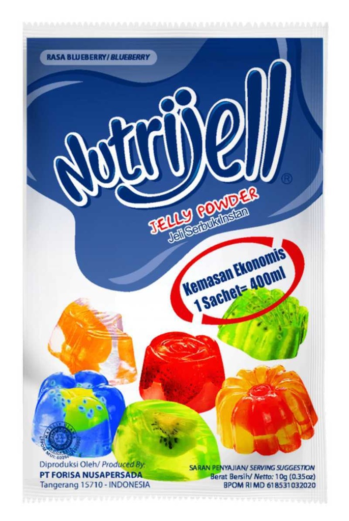 Nutrijell Jelly Powder Blueberry 10GR