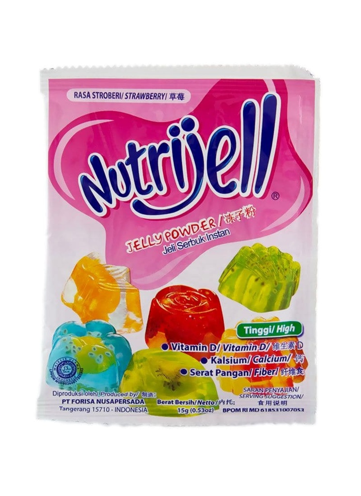 Nutrijell Jelly Powder Strawberry 10GR