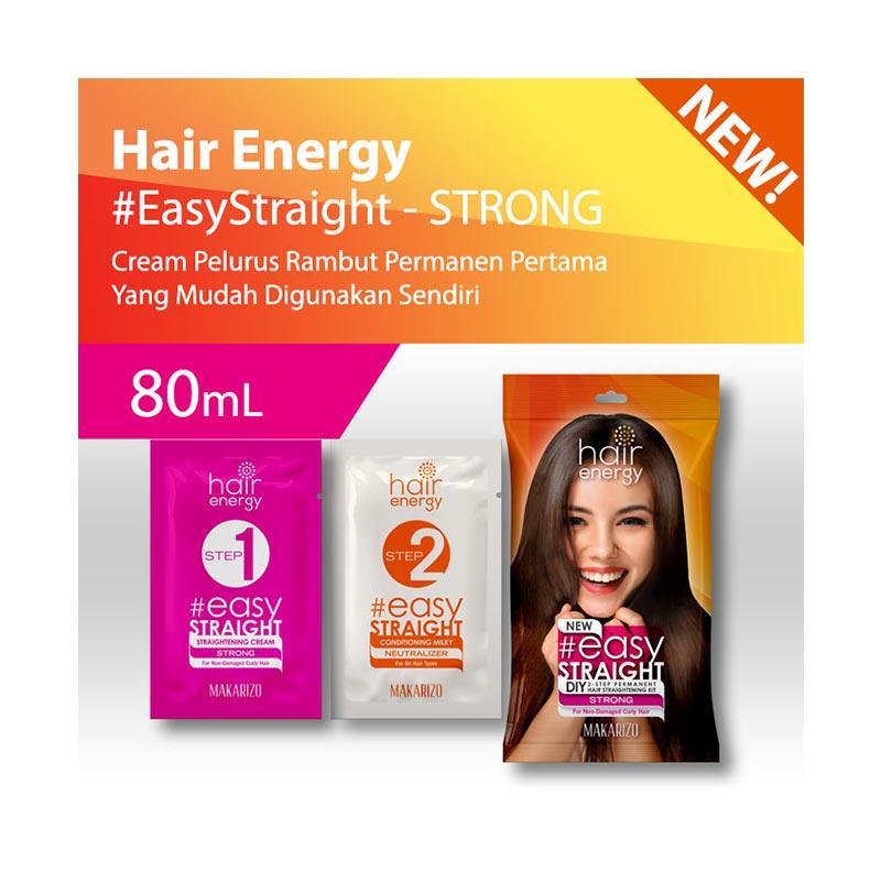 Makarizo Diy 2-Step Permanent Hair Straightening Kit Strong 80ML