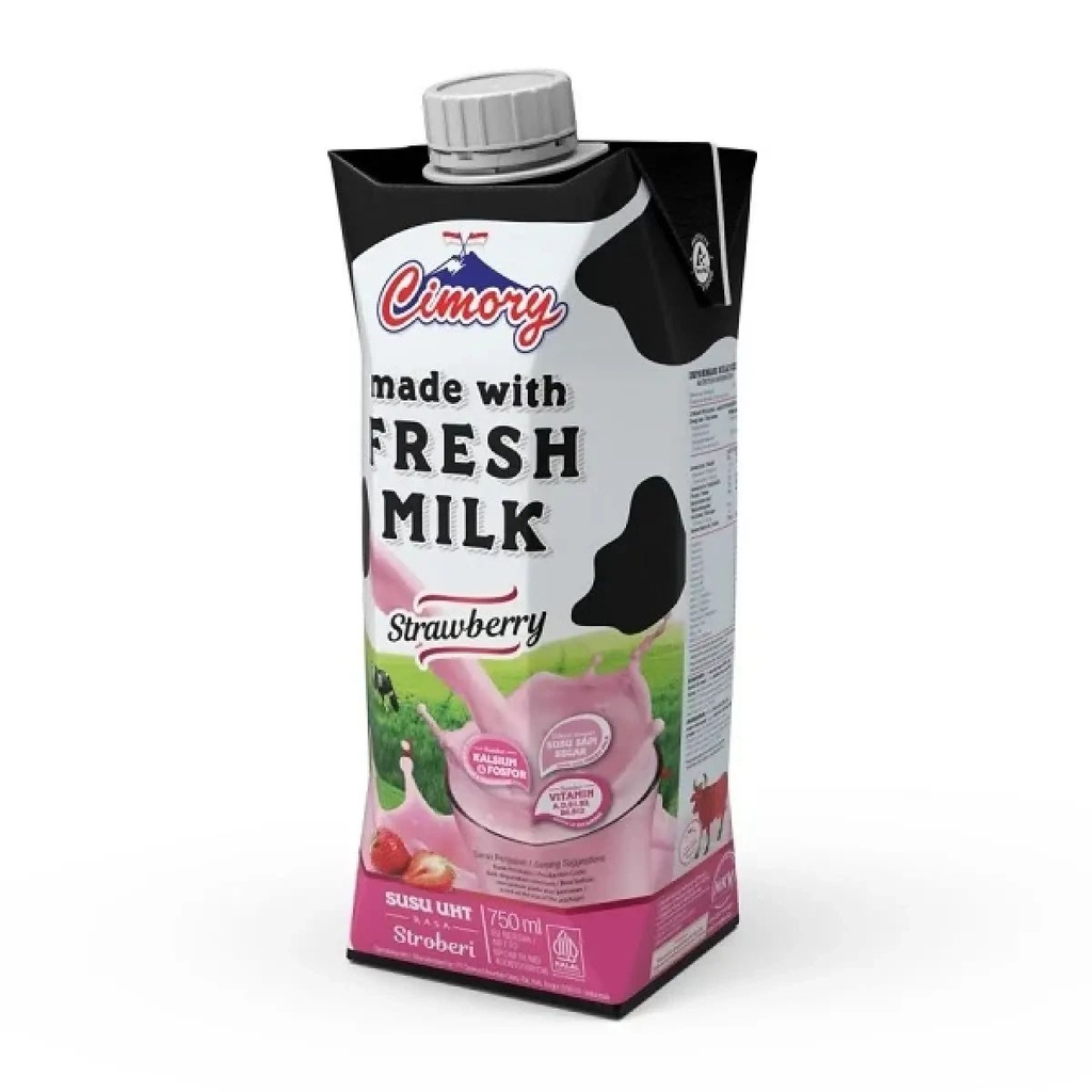 Cimory UHT Fresh Milk Strawberry 750ML
