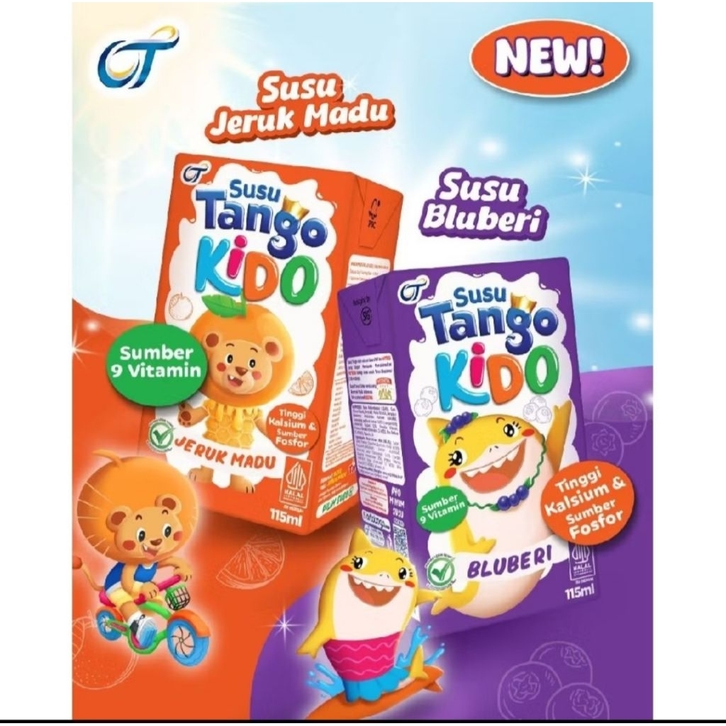 Tango Susu Kido UHT Jeruk Madu 115ML